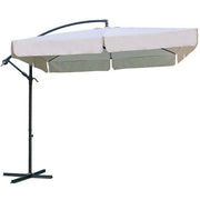 Ombrellone da giardino 2 5x2 5 con telo in poliestere Ecru palo Antracite antivento mod. Almeria