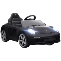 Macchina per Bambini 3-5 Anni con Licenza Ufficiale RUF GT, Telecomando, Cintura di Sicurezza e Musica, Nero