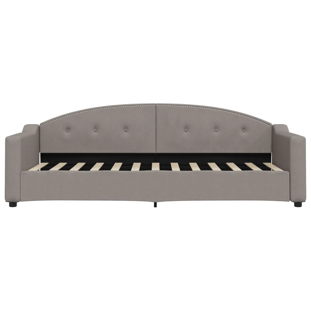 Divano Letto con Materasso Tortora 80x200 cm in Tessuto