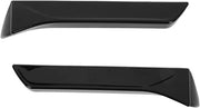 Spoiler di coda laterale 2 pezzi con nastro adesivo autoattacco copertura laterale vettura modifica auto compatibile con SEAT LEON 5F FR Mk3 MK3.5 2013-2021(nero)