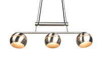 Lampada a Sospensione da Interno  E14 in Metallo Nickel Opaco