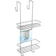 MENSOLA DOCCIA RETTANGOLARE 2 RIPIANI APPENDIBILE 25x21x60h cm