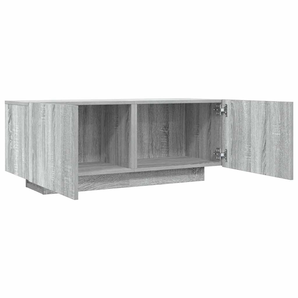 Mobile TV multimediale mensola TV credenza TV sala da pranzo soggiorno camera da letto Sonoma 100 x 35 x 40 cm legno ingegnerizzato grigio 02_0028327