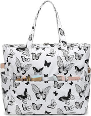 Borsa da spiaggia grande con chiusura a cerniera per donne - Borsa da spalla impermeabile con borsa portatile - Borsa shopper per spiaggia e piscina - Borsa fitness per tutta la famiglia