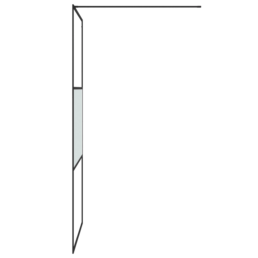 Parete Doccia Walk in 100x195 cm Vetro Semi Smerigliato ESG 152107