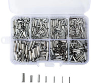 Assortimento di 600 adereindhulzen in kit, con krimpfittingen in rame, adatti per connessioni di cavi o splicature elettriche