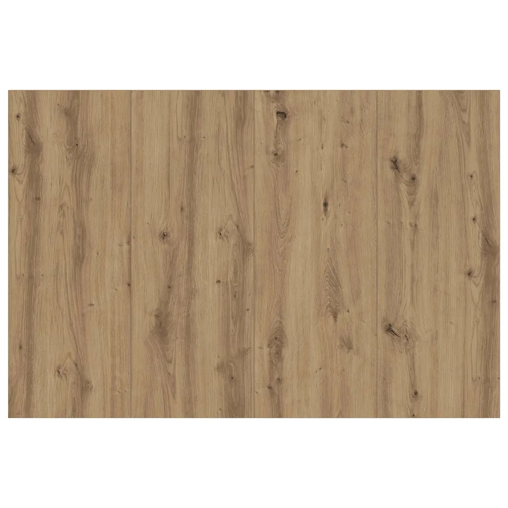 Testata con Comodino 3 pz-Set di 3 Testiera con Contenitore Rovere artigianale Legno multistrato 359940