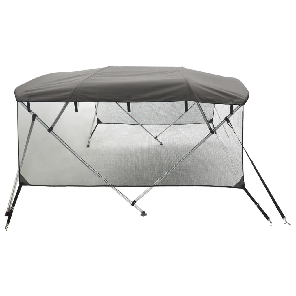 Bimini di Prua Pareti Laterali Rete 4 Archi 243x(185-198)x137cm