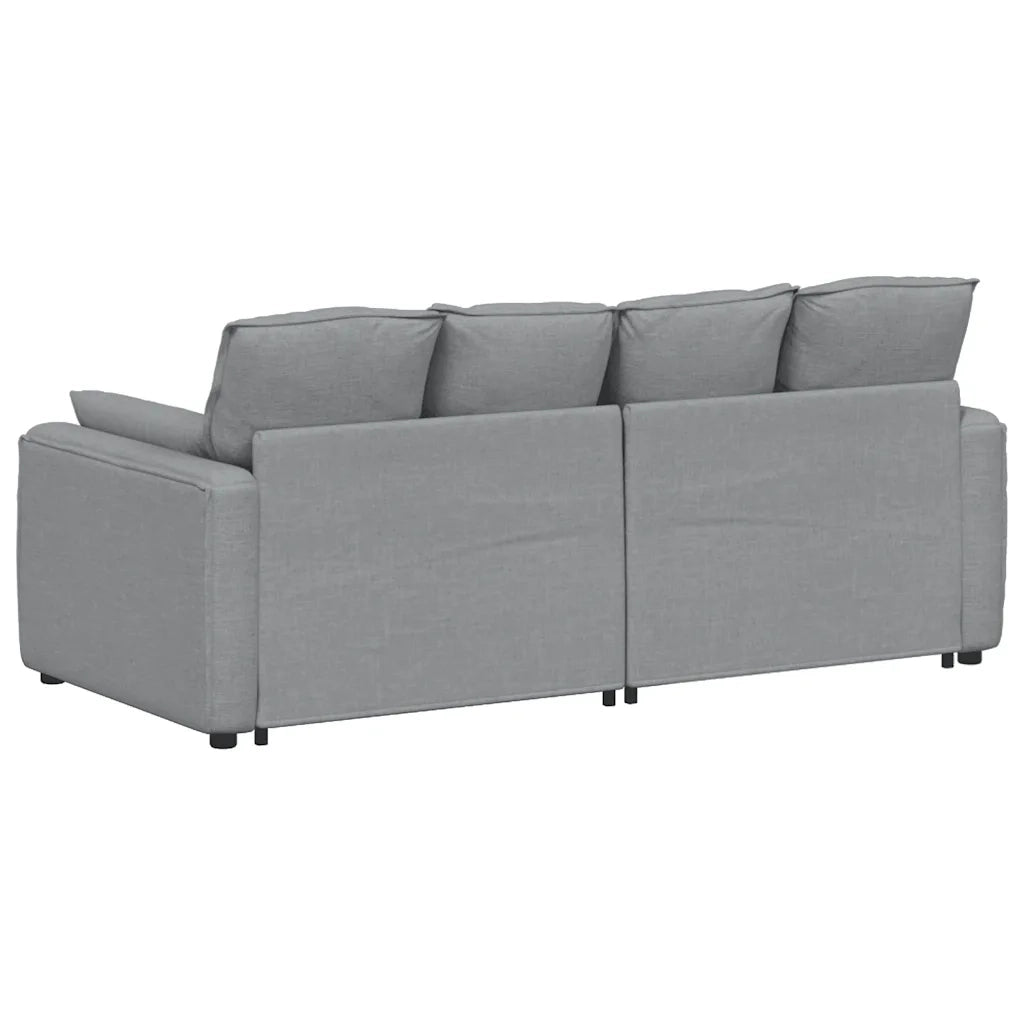 Divano Modulare con Cuscini Grigio Chiaro CFW7277662