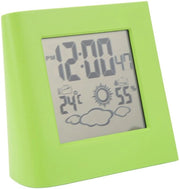 Orologio da Ufficio con Display LCD - Sensore di Temperatura e Umidità - Ecosostenibile - Leggero - Materiale ABS - Orologio