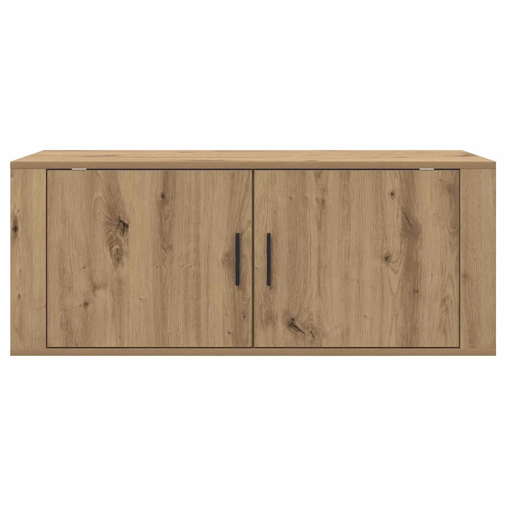 Mobile TV da parete-Mobile TV a Muro-Credenza TV Rovere artigianale 100 x 34,5 x 40 cm