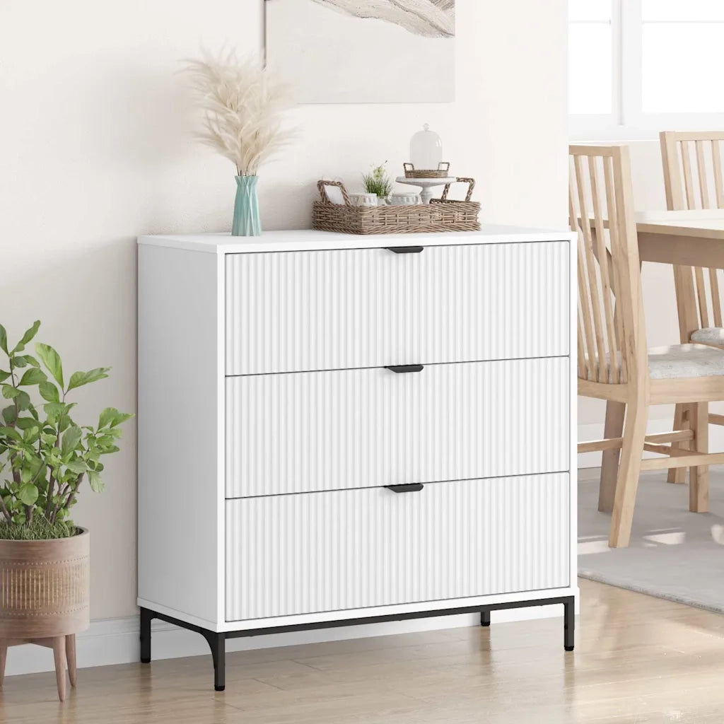 Credenza Bianco 79,5 x 33 x 82 cm Legno multistrato 883434