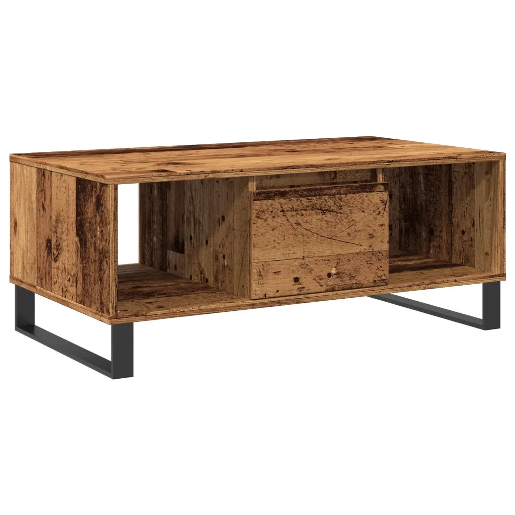 vidaXL Tavolino da Salotto Legno Antico 90x50x36,5 cm in Truciolato