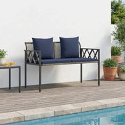 Panchine da esterno 2 -Seater 116 x 56 x 75 cm polyrattan 42025355