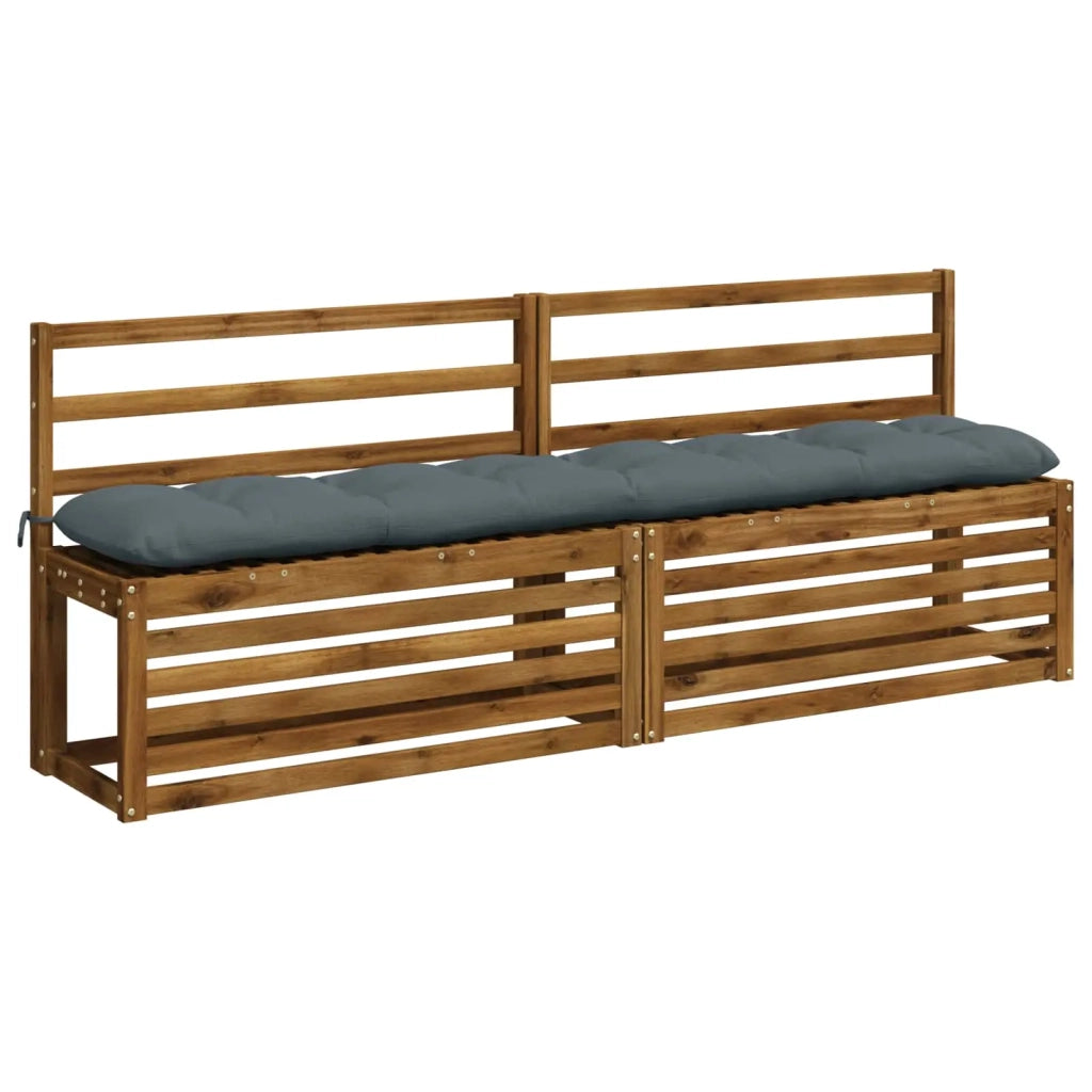 Cuscini per Panchina a 2 Pezzi VIANEN 100% Poliestere Blu 953241