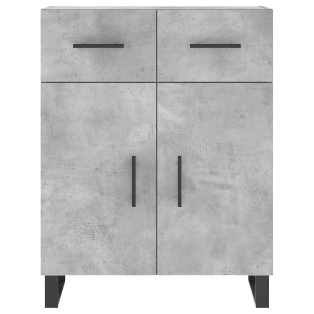 Buffet credenza cassettiera armadio mobile contenitore organizer cucina soggiorno salotto alto 69,5 x 34 x 180 cm legno ingegnerizzato grigio 02_0034510