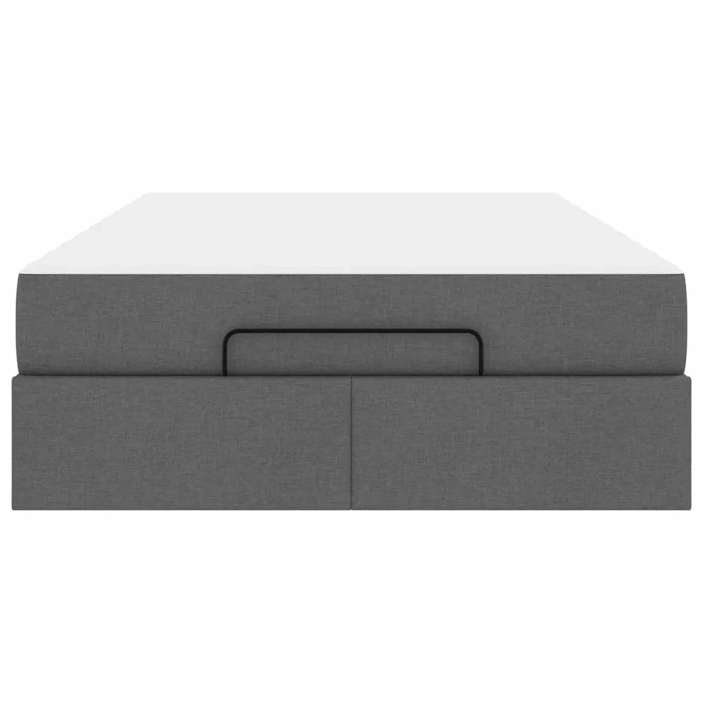 vidaXL Struttura del letto Grigio scuro 120 x 200 cm Tessuto