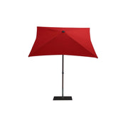 Ombrellone a palo centrale Trend Wood R300x200 cm Made in Italy - Rosso