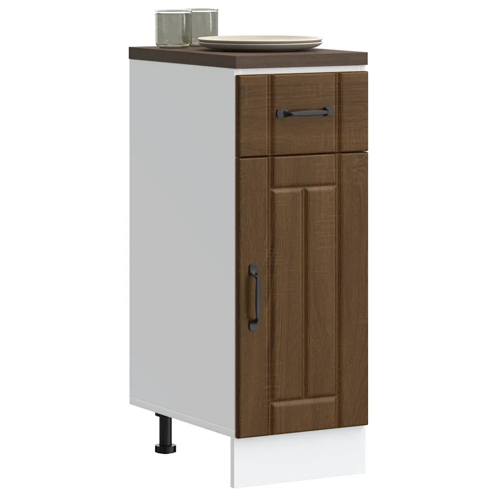 Base da Cucina-Mobile Base da Cucina Lucca Rovere Marrone in Legno Multistrato 441308