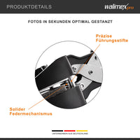 Taglierina per fototessere 50 x 50 mm, Fustellatrice manuale per taglio foto in formato fototessera, con manico ergonomico