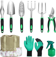 Set di attrezzi da giardinaggio essenziale per piante in vaso e potatura: perfettamente imballato