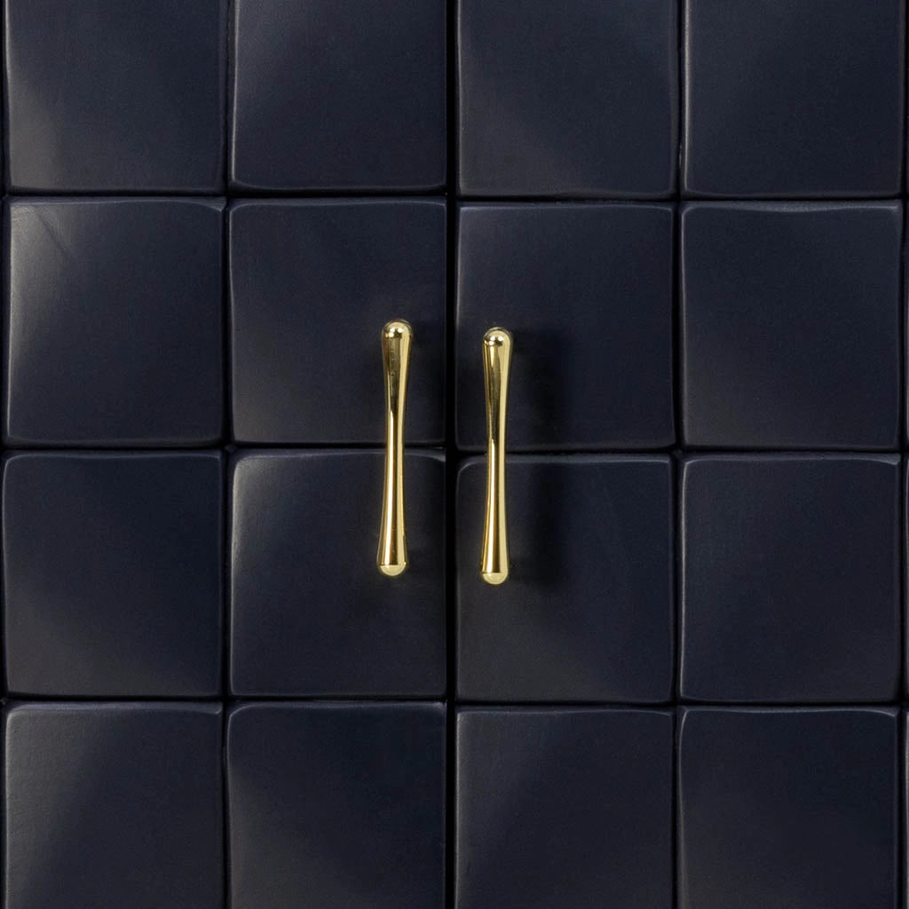Mobile basso in legno nero 118x41x65h cm