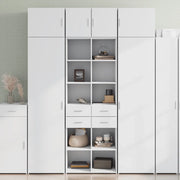 Credenza Bianca 70x42,5x185 cm in Legno Multistrato 3281462
