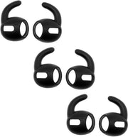 Orecchini di silicone antiscivolo - Orecchini per AirPods Pro 2019 - 3 Paia - Orecchini con supporto sicuro - Nero
