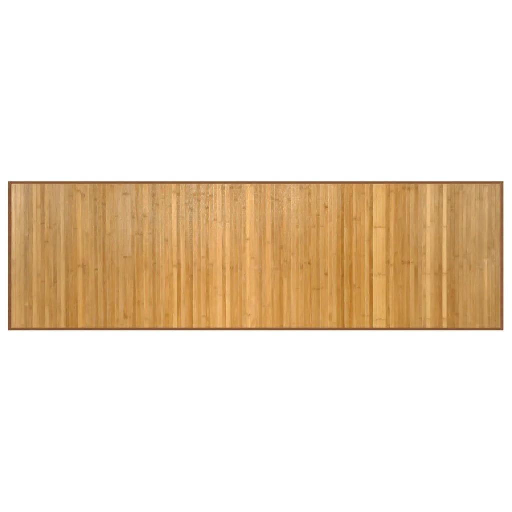 Tappeto Rettangolare Naturale 60x200 cm in Bambù 376835