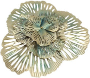 Decorazione per parete in metallo, fiori di albicocca in argento, immagine di fiori di albicocca in argento 3D, ornamento per parete in metallo, decorazione per parete