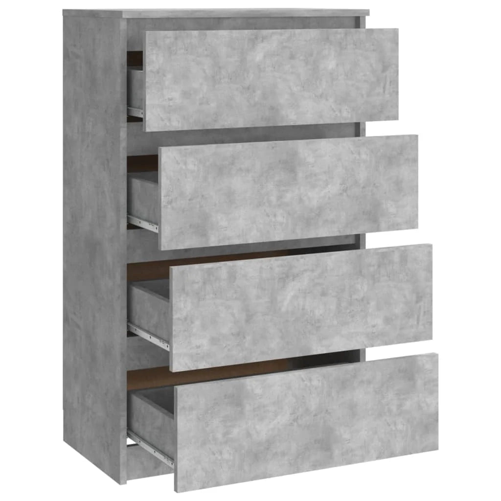 Buffet credenza cassettiera mobiletto mobile contenitore organizer per cucina soggiorno salotto 60 x 35 x 98,5 cm legno ingegnerizzato grigio 02_0031992