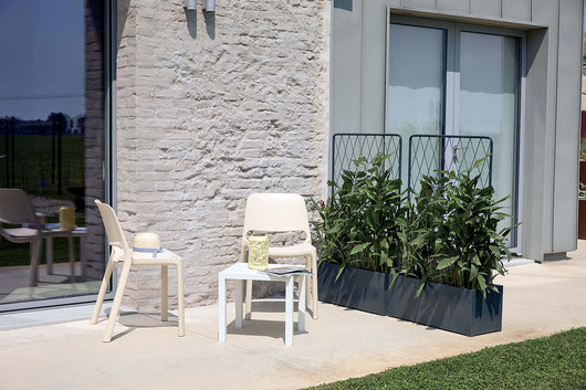 Fioriera Bifacciale con Grigliato per Rampicanti 75x30x126 cm in Metallo Verdemax Antracite