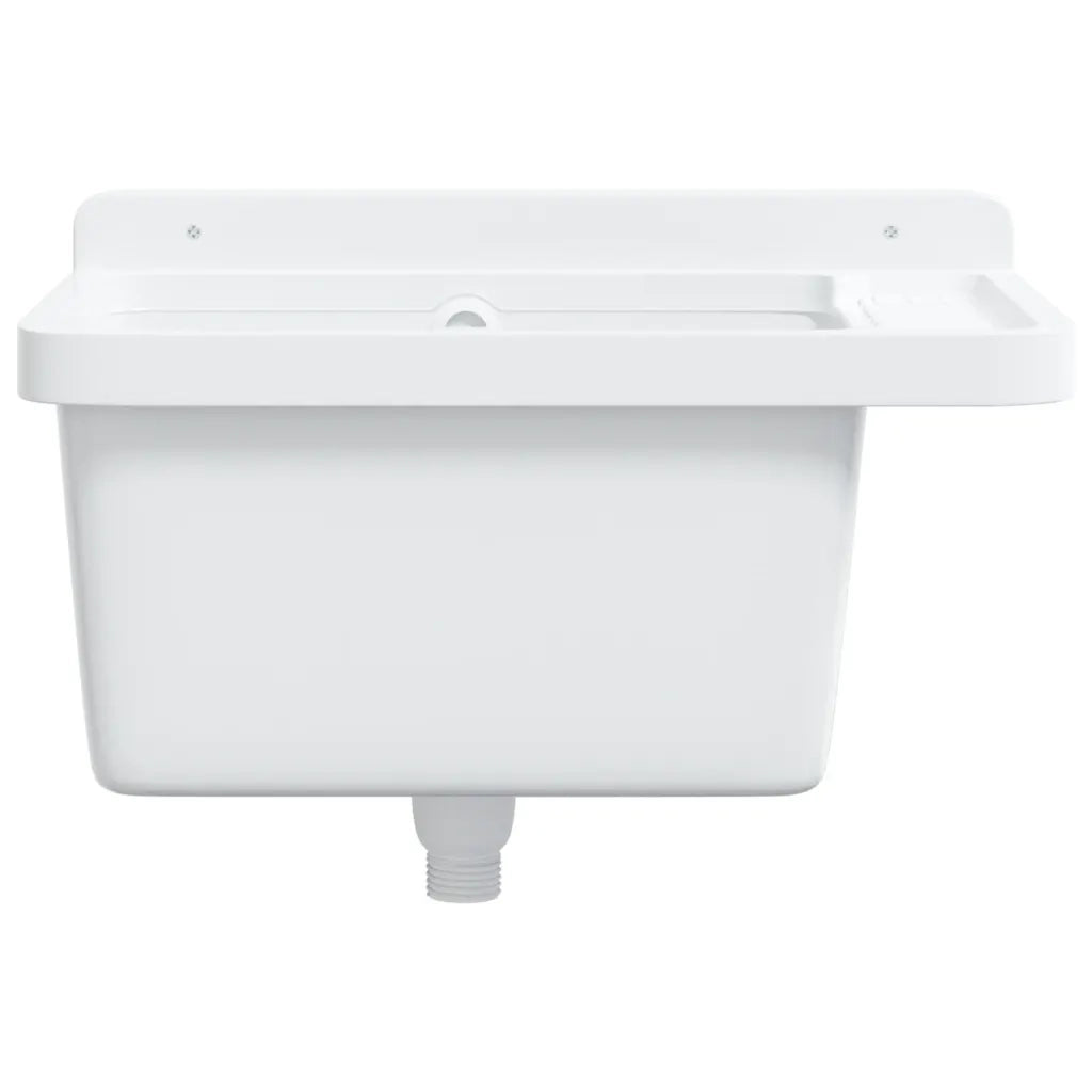 Lavabo a Parete Bianco 50x35x24 cm in Resina 4002794