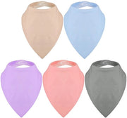 Slabbetjes per adulto, morbidi, grandi, assorbenti, impermeabili, idonei da 4 anni in su, per bambini, adolescenti, uomini e donne (grigio, blu, beige, rosa, viola)