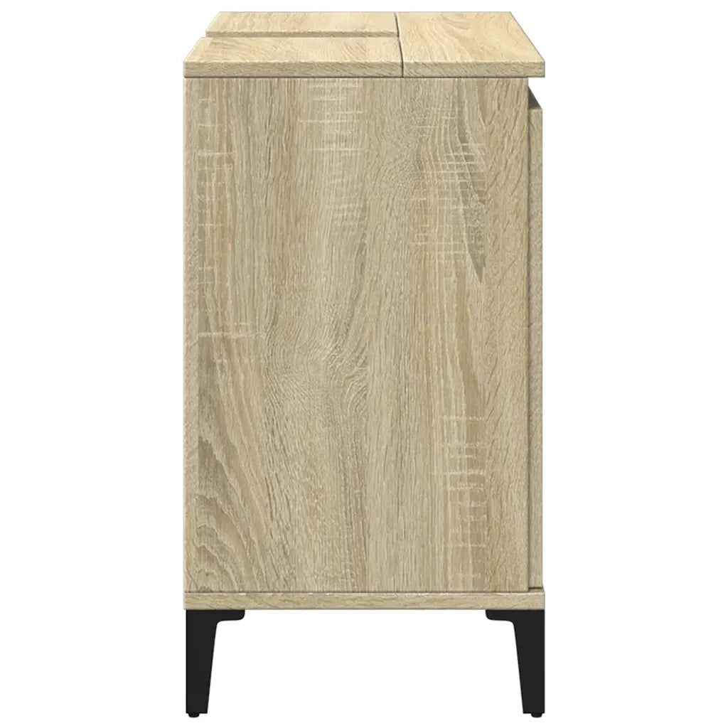Mobile Lavabo | Armadio Lavabo Rovere Sonoma 58x33x60 cm in Legno Multistrato
