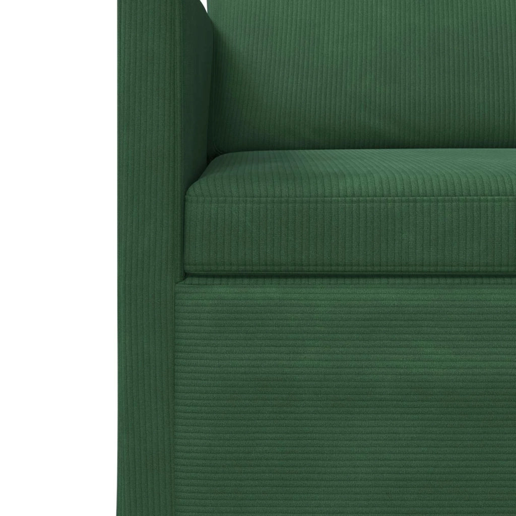 Set di divani 2 pcs Verde Giungla Tessuto in Cords 3433246