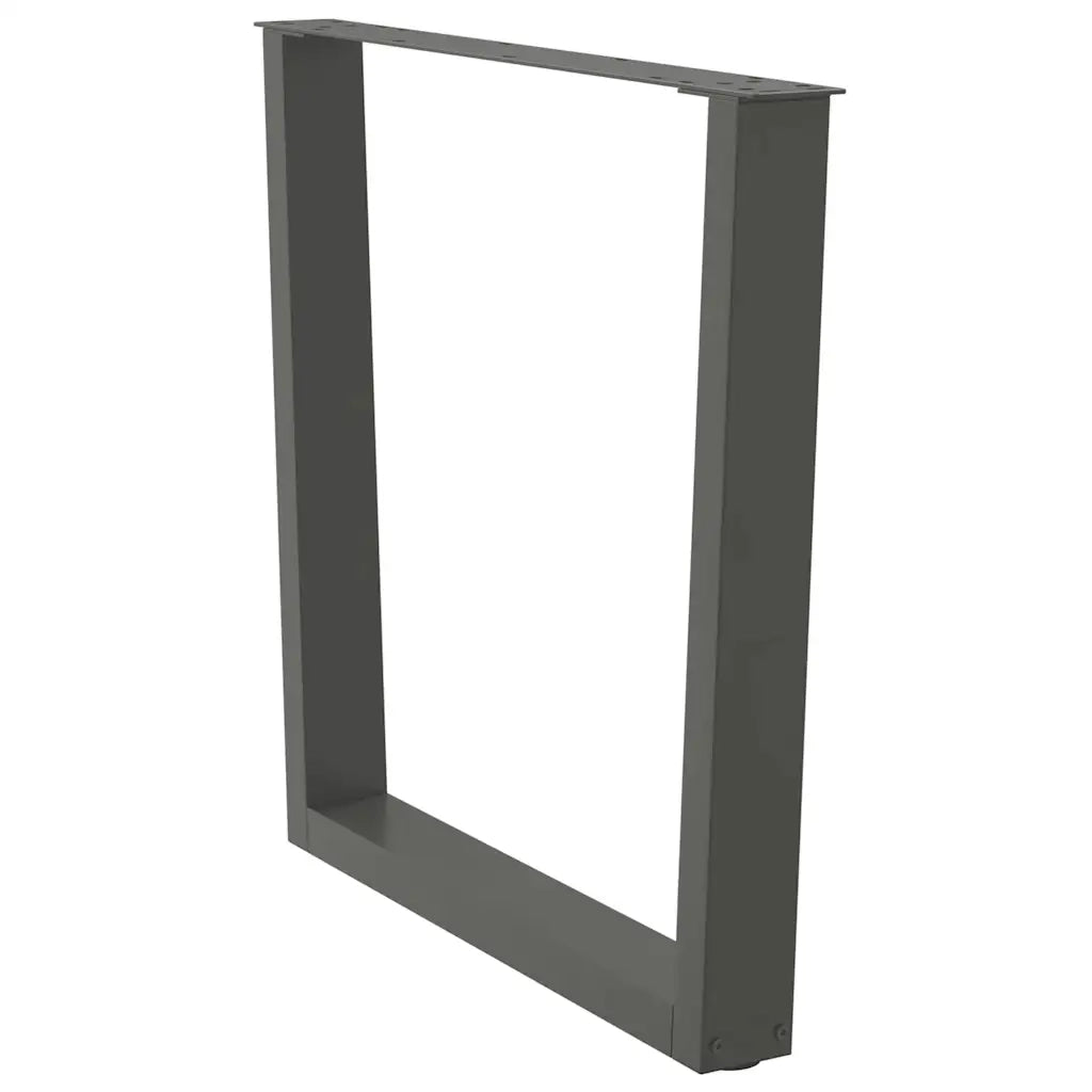 Gambe per tavolo da pranzo a forma di V 3 pz Antracite 80x(72-73,3) cm Acciaio