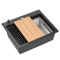 Lavello In Granito Kurt 110 Workstation Black