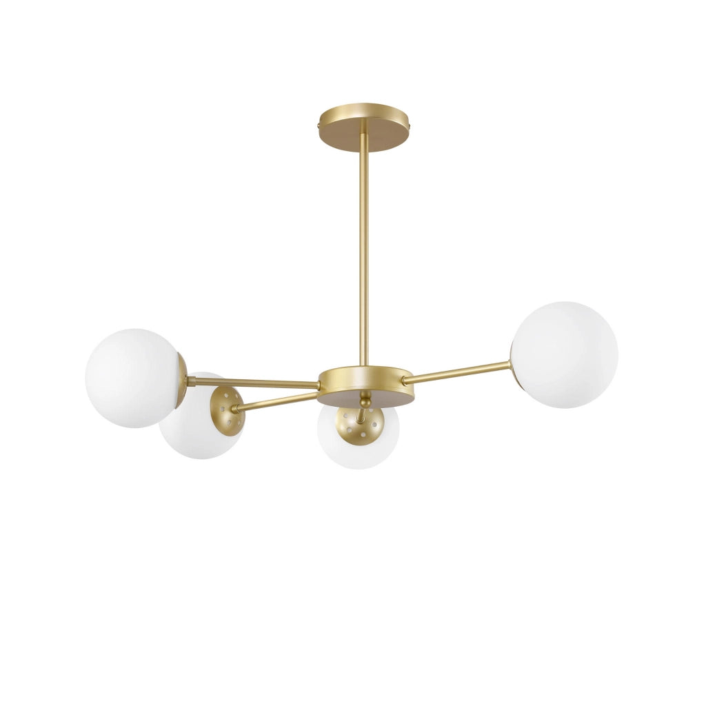 Lampadario Candellux Mati ottone bianco 4xG9 20W in metallo