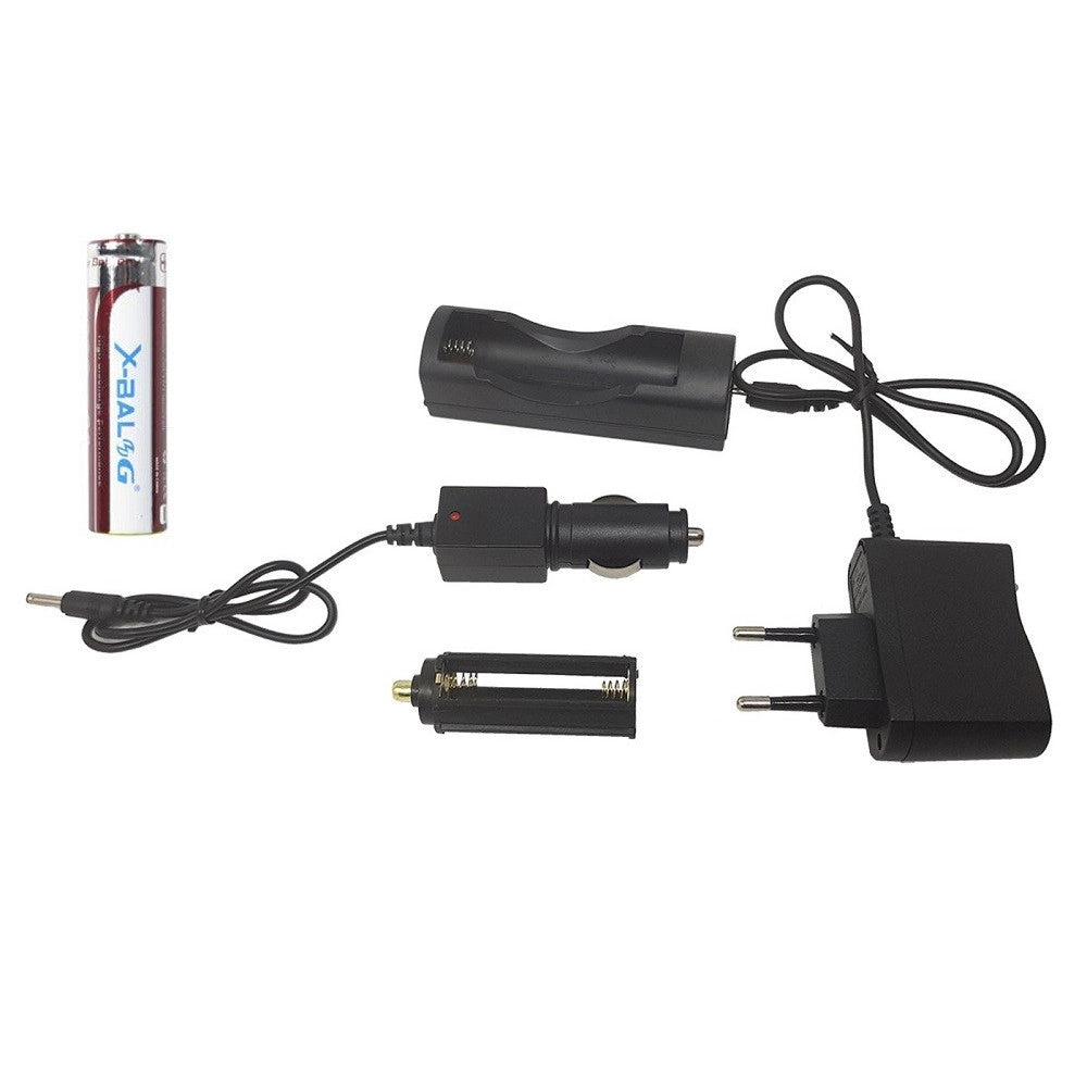 Trade Shop - Torcia Subacquea A Led Ricaricabile In Alluminio Con Batteria Da 8800 Mah -