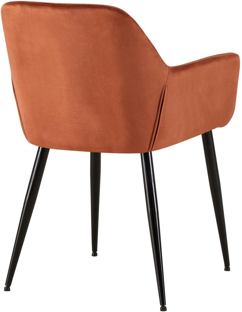 Sedia visitatore Emia Velluto,marrone