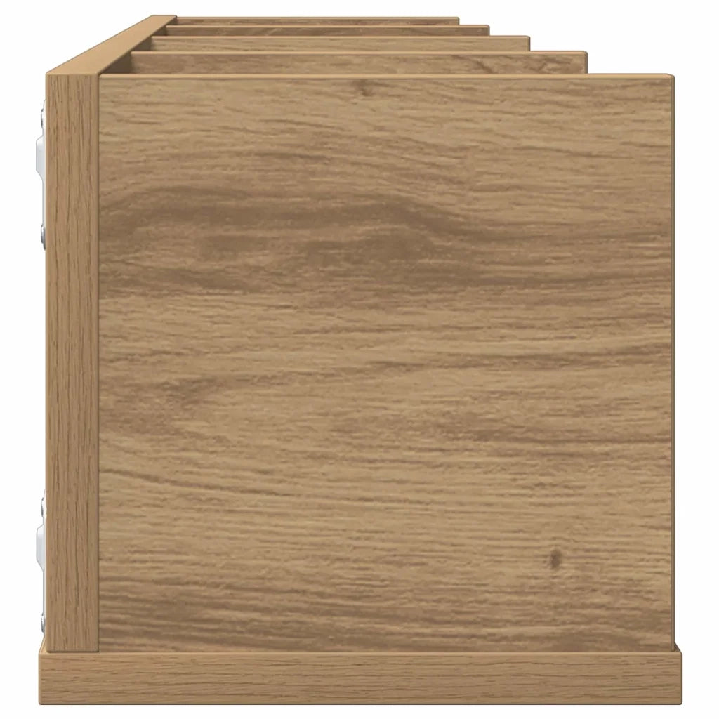 vidaXL Mensola a Muro CD Artigianale 100x18x18 cm Legno Multistrato
