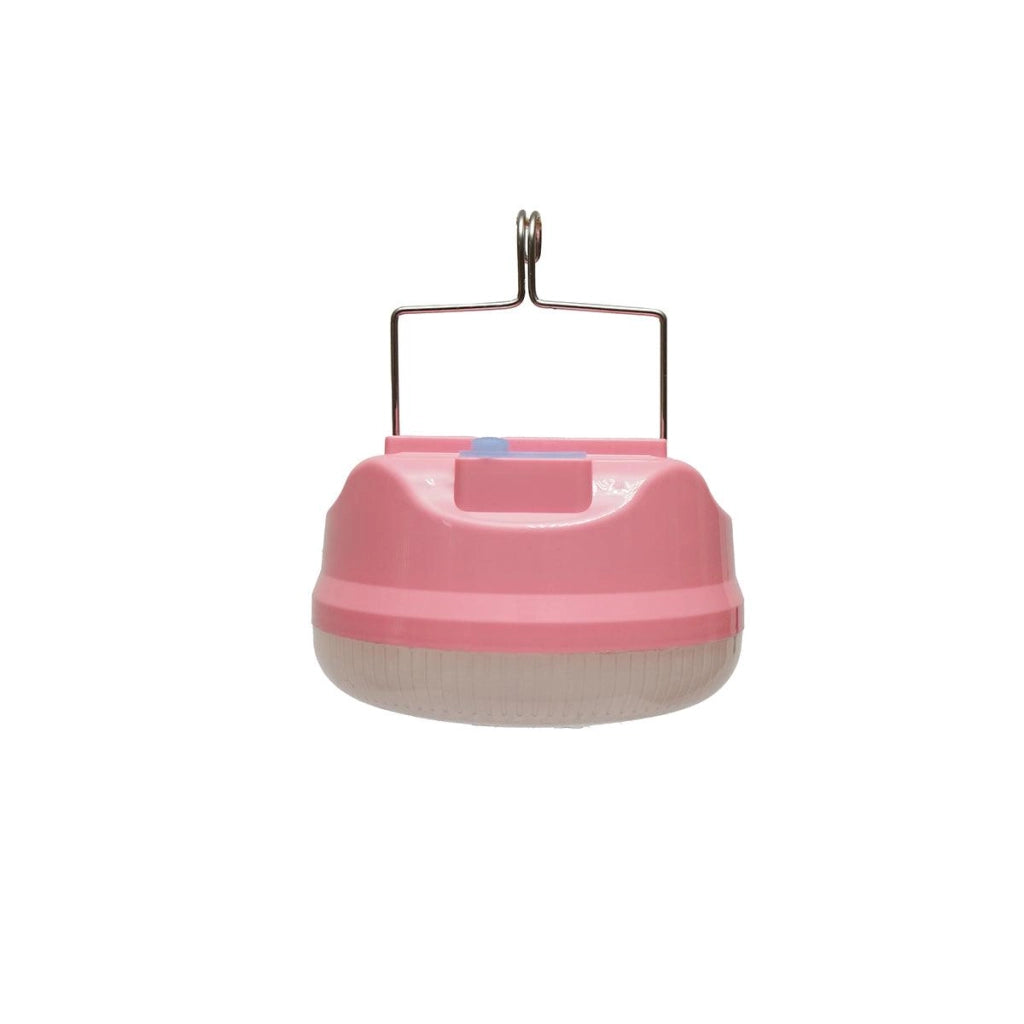 Lampada LED da 100W con pannello solare e batteria da 1200mA, colore rosa