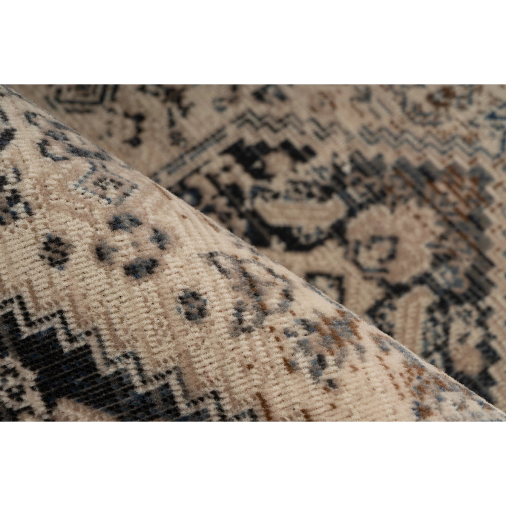 Tappeto Vintage Charin 400 Blu e Oro 80x150 cm