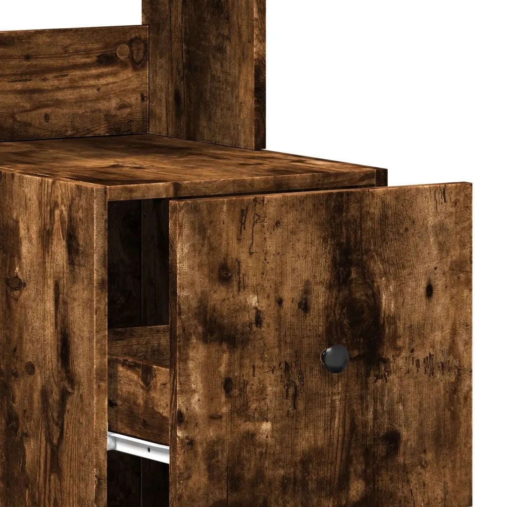 Mobile da cucina in rovere affumicato 35 x 50 x 180 cm pratico spazio contenitivo design contemporaneo in legno di rovere affumicato 02_0049421