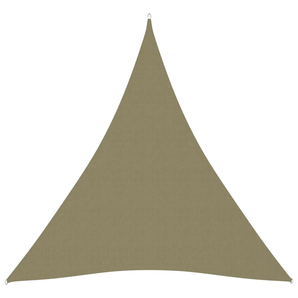 Vela ombreggiante triangolare in tessuto Oxford 4 x 5 x 5 m beige 02_0009887