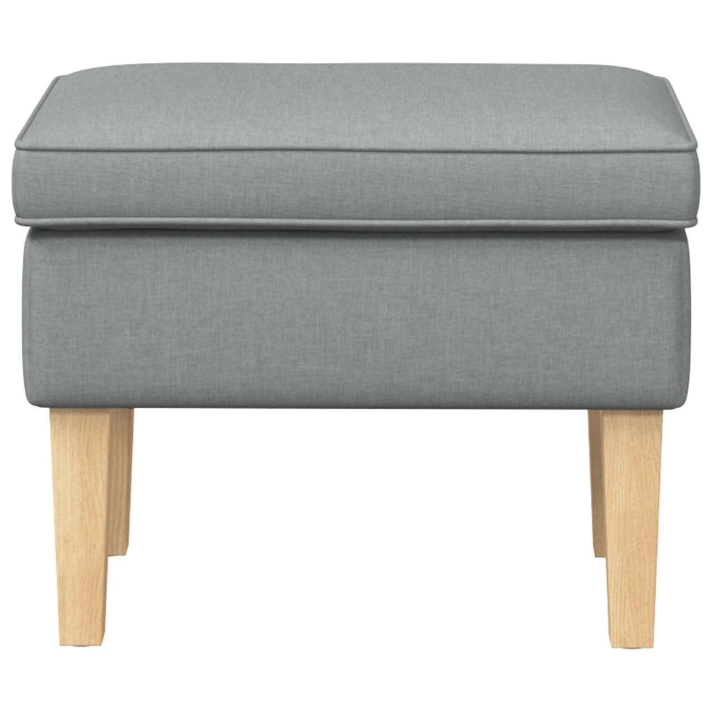 Poggiapiedi Grigio Chiaro 55 x 35 x 41 cm Tessuto 42030000