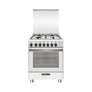 Glem Gas Cucina a Gas Acciaio Inox Forno Elettrico Ventilato 60cm SA664MWH6