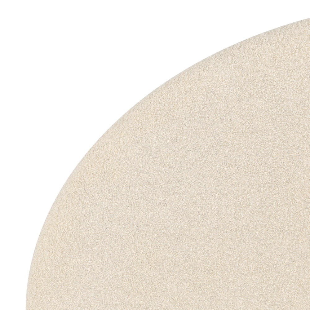 Letto con contenitore in velluto beige 180 x 200 cm minimalista retro ottomana