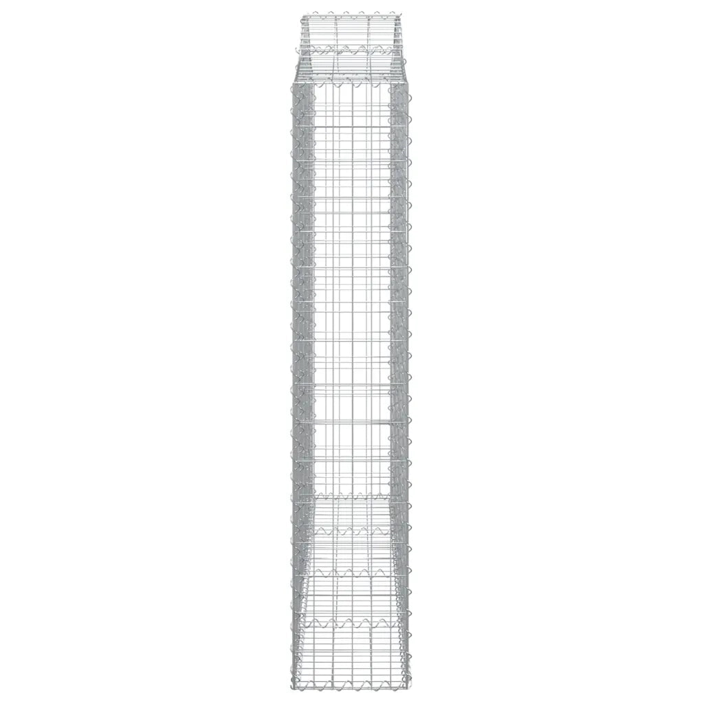 Cesti Gabbioni ad Arco 4 pz 200x30x160/180 cm Ferro Zincato 3145495